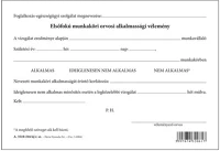 Pátria PPA_3510-216_UJ Elsőfokú munkaköri orvosi alkalmassági vélemény szabadlap a/5 fekvő kép