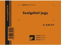 Pátria PPA_ERDO_511 Szolgálati jegy 50x2 lapos tömb a/6 fekvő kép