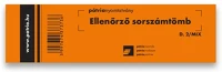 Pátria PPD_2_MIX Ellenőrző sorszámtömb 100 lapos 146x40 mm vegyes kép