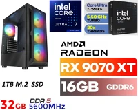Pcbolt 7-265KF 20 magos cpu 15. generáció!!+ amd radeon rx9070xt 16gb vga+ 32gb ddr5 ram+1tb kép