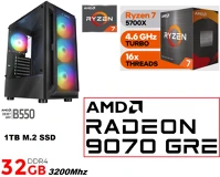Pcbolt 9070 GRE 12GB VGA+32GB DDR4 RAM+1TB SSD kép