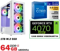 Pcbolt DS184 Gamer PC: Intel Core i7 12magos 12700KF CPU+ Nvidia RTX 4070 SUPER 12GB VGA+ kép