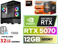 Pcbolt DS282 Gamer pc: amd ryzen 9 5900xt  16 magos cpu+ nvidia rtx 5070 12gb vga+32gb kép