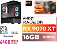 Pcbolt DS283 Gamer pc: amd ryzen 9 5900xt  16 magos cpu+ amd radeon rx 9070xt 16gb vga kép