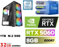 Pcbolt I7 12700F CPU 12 generáció!!+ nvidia rtx 5060 8gb vga+ 32gb ddr4 ram kép