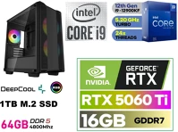 Pcbolt I9 12900KF 16 Gamer PC: Intel Core i9 12900KF  16 magos CPU+ Nvidia RTX 5060Ti 16GB VGA+ kép
