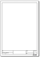 Pd A/4 180G Rajzlap famentes a/4 180g keretezett 10 lap/csomag nejlonos kép