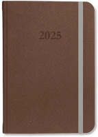 Pd PATP4114-1816 Határidőnapló period velour b/5 heti varrott barna 2025 kép