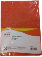 Pd EBFELTGD Kreatív pd textil filclapok a/4 2mm glitteres narancssárga 10 ív/csomag kép