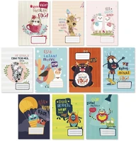 Pd PATP1111-1708 Füzet pd kisalakú 20-32 sima monsters new kép