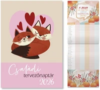 Pd PATP4111-0211 Naptár fali pd családi tervező 21x60 cm 2026 kép