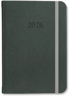 Pd PATP4114-1981 Határidőnapló period velour b/5 heti gumis sötétzöld 2026 kép