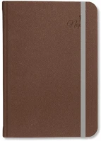 Pd PATP4114-1993 Tárgyalási napló period velour b/5 gumis barna kép
