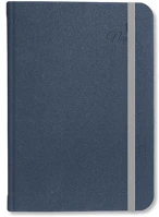 Pd PATP4114-1994 Tárgyalási napló period velour b/5 gumis kék kép