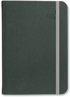 Pd PATP4114-1996 Tárgyalási napló period velour b/5 gumis sötétzöld kép