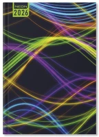 Pd PATP4114-3413 Határidőnapló period neon b/5 heti waves papír 2026 kép