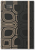 Pd PATP4114-3424 Határidőnapló period charme a/5 napi black papír 2026 kép