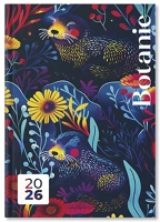 Pd PATP4114-3433 Határidőnapló period botanic b/6 heti dark papír 2026 kép