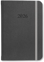 Pd PATP4114-4521 Határidőnapló period velour b/6 heti gumis antracit 2026 kép