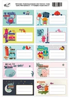 Pd 10 DB/ÍV 2024 Füzetcímke pd 76x38 mm monsters 10 db/ív 2024 kép