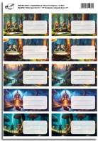 Pd 10 DB/ÍV 2025 Füzetcímke pd 76x38 mm manók 10 db/ív 2025 kép