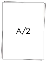 Pd A/2 180G Rajzlap famentes a/2 180g műszaki dipa íves kép