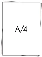 Pd A/4 180G Rajzlap a/4 180g műszaki dipa csomagos 10 lap/csomag nejlonos kép