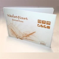 Pd B/5 32 Vázlatfüzet spirálos b/5 32 lapos famentes fekvő kép
