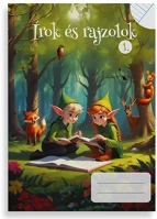 Pd PPP1111-1401 Füzet pd kisalakú írok és rajzolok i. vonalas-sima 32 lapos kép