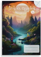 Pd PPP1111-1403 Füzet pd kisalakú írok és rajzolok iii. vonalas-sima 32 lapos kép