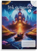 Pd PPP1111-1404 Füzet pd kisalakú írok és rajzolok iv. vonalas-sima 32 lapos kép