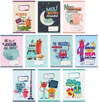 Pd PPP1111-1902 Füzet pd kisalakú 16-32 vonalas monsters 2024 kép