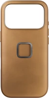 Peak design M-MC-CF-BR-1 Mobile everyday clarino case iphone 17 pro - tan kép
