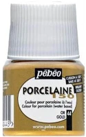 Pébéo 024-044 Kreatív porcelánfesték  porcaline 150 égethető 45 ml arany kép