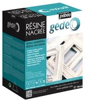 Pébéo 766160 Kreatív gyöngyhatású gyanta  gédéo 150 ml fehér gyöngyház kép