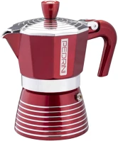 Pedrini 02CF115 Infinity passion kávéfőző, 3 személyes, piros, alumínium kivitel kép