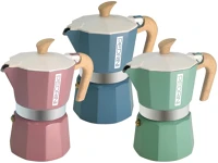 Pedrini 02CF133 MyMoka Color kávéfőző, 6 személyes, alumínium, zöld, kék, bordó kép