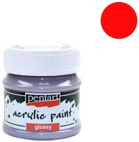 Pentart 2026 Kreatív akrilfesték  fényes 50 ml piros kép