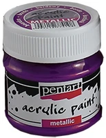 Pentart 3497 Kreatív akrilfesték  metál 50 ml lila kép