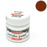 Pentart 5141 Kreatív akrilfesték  matt 50 ml sötét barna 5141 kép