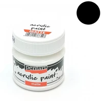 Pentart 9990 Kreatív akrilfesték  matt 50 ml fekete 9990 kép