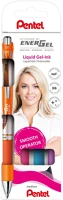 Pentel BL77-4COL energel bl77-4, írásszín narancs, pink, világoskék, lila kép