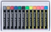 Pentel PHN-MF12 Kréta olajpasztell készlet, phn-mf12 pentel, 12 klf., fluoreszkáló metál szín