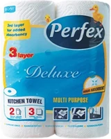 Perfex 12.01134 Kéztörlő tekercses háztartási  boni 3 rétegű 2 tekercses kép