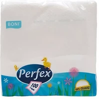 Perfex CM 100 Szalvéta 1 rétegű 33 x 33 cm 100 lap/csomag  fehér kép