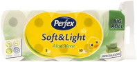 Perfex DA503XSZPE5999860406938 Soft&light aloe vera wc papír - 3 rétegű, 10 tekercs kép