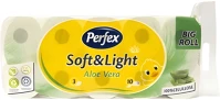 Perfex DA503XSZPE8606034950155 Soft&light aloe vera illatú wc papír - 3 rétegű, 16 tekercs kép