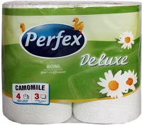 Perfex HT10459 Toalettpapír  deluxe 3 rétegű 4 tekercses kamilla kép