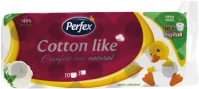 Perfex HT13407 Toalettpapír 3 rétegű kistekercses 100% cellulóz 10 tekercs/csomag cotton line comfort line natural boni  fehér kép