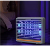 Pest killer VAR1001 6w LED Elektromos beltéri rovarcsapda, 2x3W Led csővel, fém nagy kép